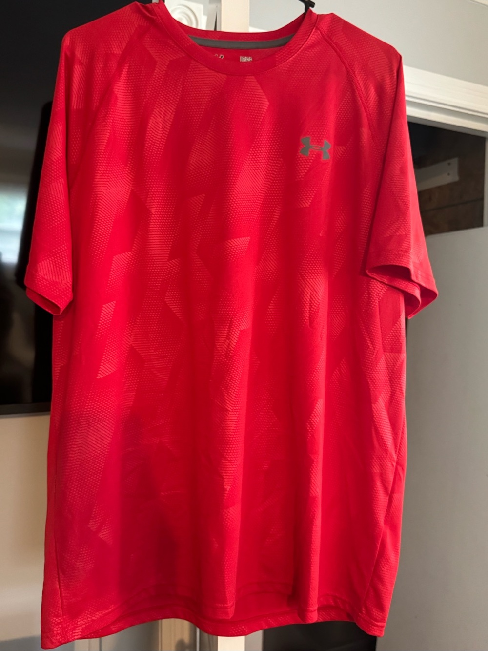 Under Armour Red Short Sleeve Athletic Performance Tee